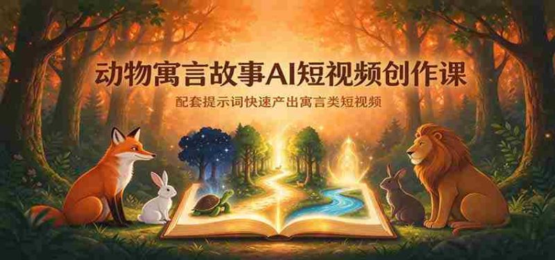 AI赋能寓言故事短视频制作:跟随提示词高效产出动物寓言短片-有道网创