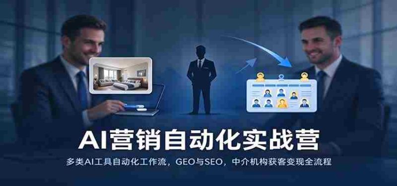 实战演练:AI营销自动化全攻略,多工具打造高效工作流,地理与搜索引擎优化,中介机构客户转化秘诀一网打尽-有道网创