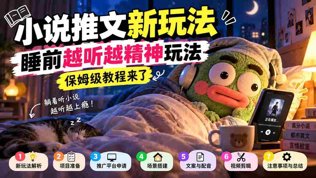 小说睡前听趣攻略，助你入梦更精神，保姆级教学大放送-有道网创