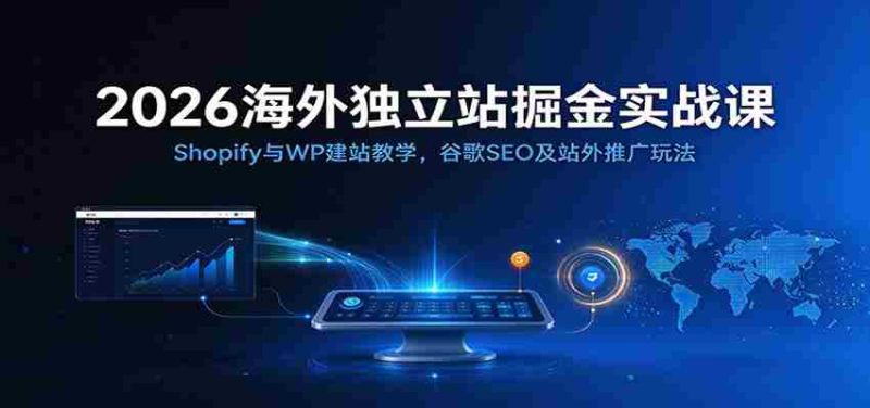 2026年跨境电商建站秘籍:深度解析Shopify和WordPress搭建技巧,谷歌SEO优化与外部推广策略全攻略-有道网创