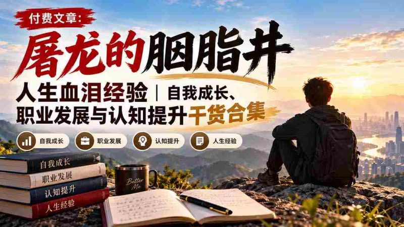 探索人生历程:胭脂井中的屠龙故事,揭秘自我成长与职业发展的智慧结晶-有道网创