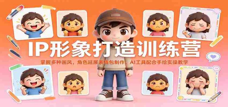 全方位IP形象塑造班:解锁多样绘画风格,打造角色表情包,AI辅助与手绘实践一网打尽-有道网创