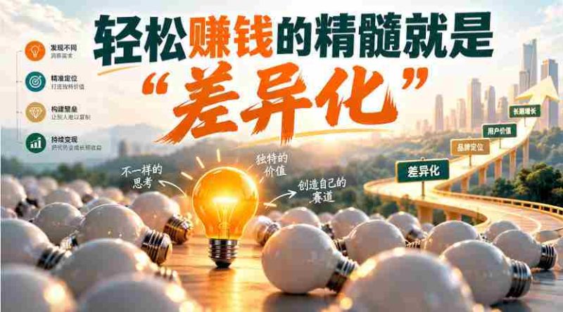 挖掘财富密码:盈利之道在于“独特定位-有道网创