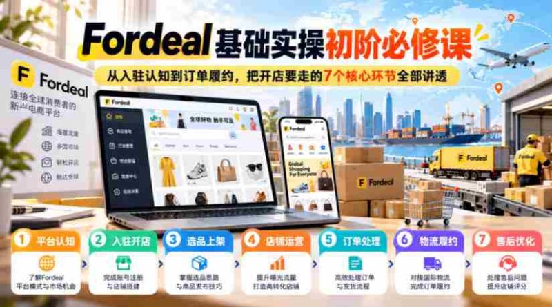 深入浅出解析Fordeal:从入驻入门到订单完成,掌握7大开店关键步骤-有道网创