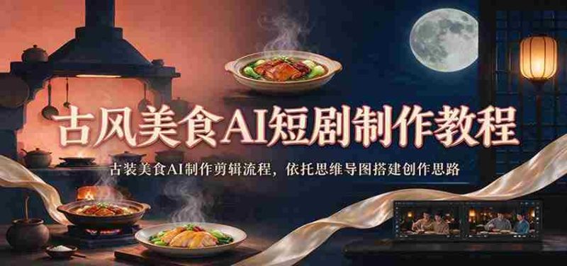 探寻古韵风味:AI助力古装美食短剧制作全攻略,思维导图引领创意搭建-有道网创