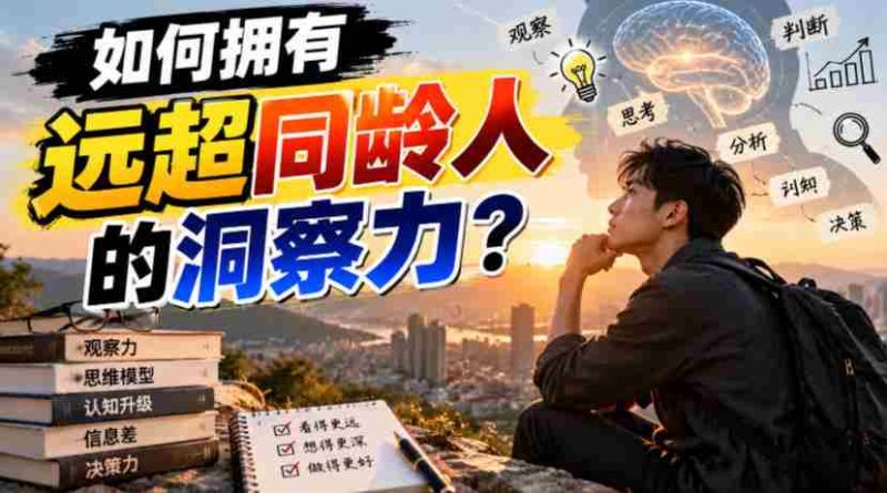 揭秘:如何轻松超越同龄,掌握独到洞察力?-有道网创