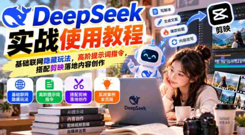 探索DeepSeek奥秘指南:揭秘联网隐秘技巧,掌握高级指令攻略,剪映应用内容创作技巧一网打尽-有道网创
