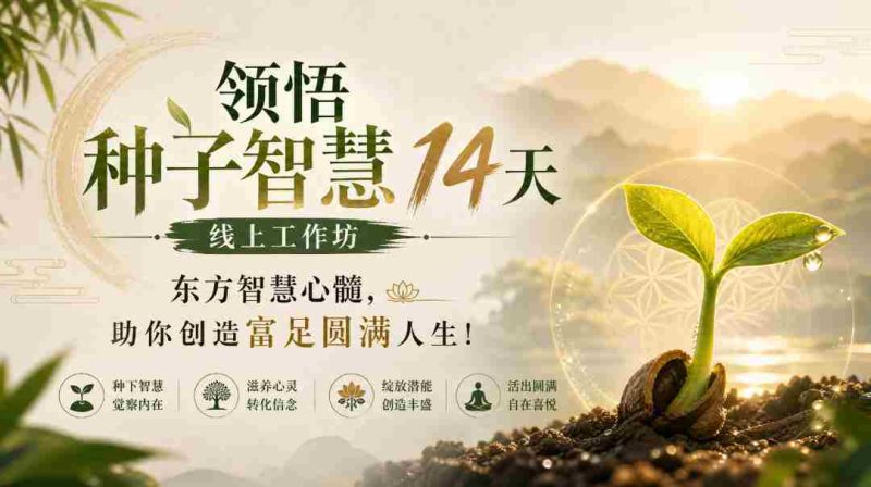14天鹿大米种子智慧之旅,汲取东方心髓,开启富足圆满人生之旅!-有道网创