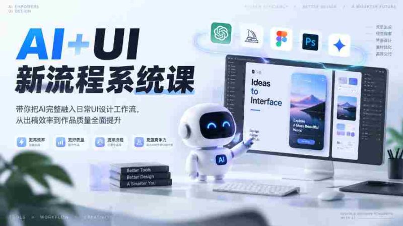 零水印】探索AI与UI结合新途径:全面升级设计工作流,高效提升出稿与作品质量(2026年春季课程第4期)-有道网创