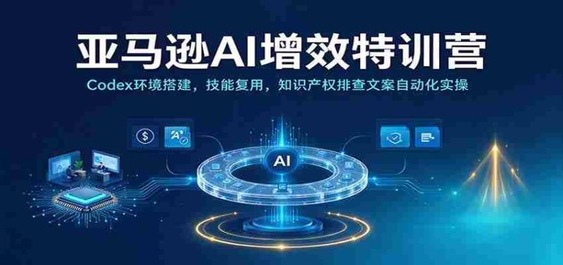 解码亚马逊AI高效实训:Codex平台搭建指南,技能再利用,知识产权防护与文案自动生成实战演练-有道网创