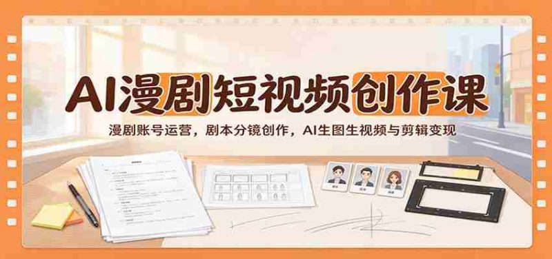 探索AI赋能的漫剧短视频秘籍:打造热门账号,剧本与分镜艺术,智能生成图视频剪辑赚钱之道-有道网创