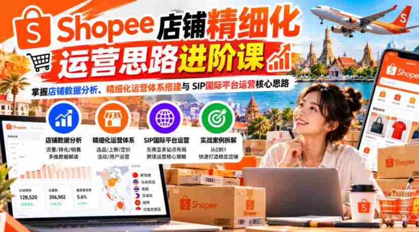 深入解析Shopee店铺运营：进阶数据分析与精细化管理体系，解锁SIP全球平台运营精髓-有道网创