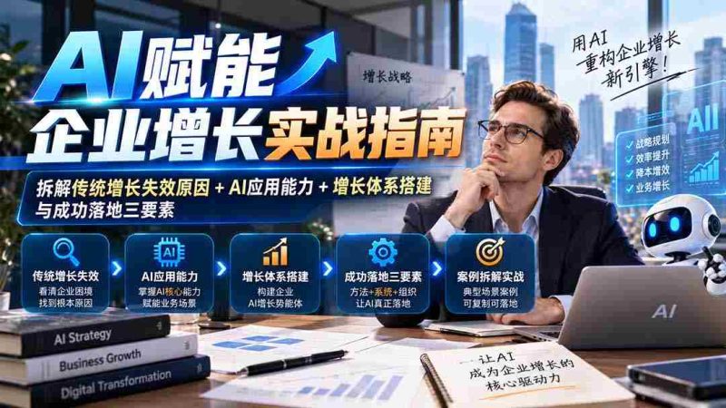 揭秘AI助力企业腾飞之道:剖析增长困境、挖掘AI潜能与构建高效增长架构实战攻略-有道网创