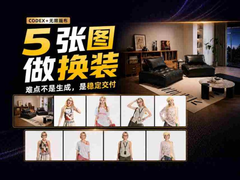 探索无限创意空间：Codex携手5图沙发换装视频，秘诀不在于关键词！-有道网创