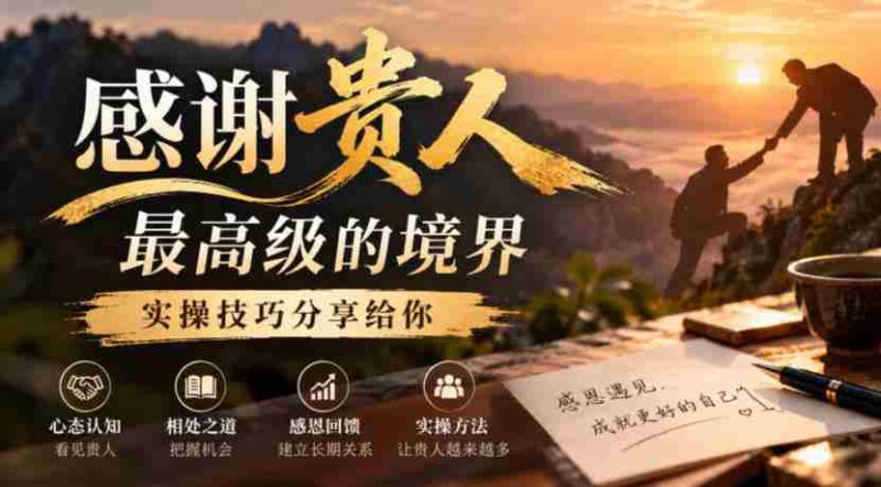 致谢贵人的至高境界揭秘:实操技巧大公开,与你共享智慧精髓-有道网创
