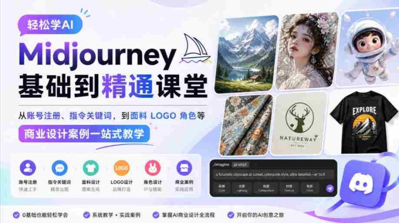 全面掌握AI Midjourney技能:从注册登录到商业案例实战教学-有道网创