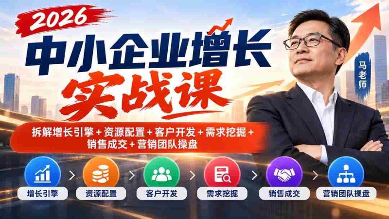 2026年中小企业加速发展攻略:揭秘增长动力、资源分配、客户拓展、需求洞察、销售达成与营销团队管控-有道网创