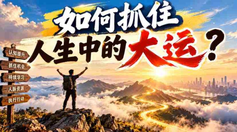 揭秘成功秘诀:如何捕捉人生关键时刻?-有道网创