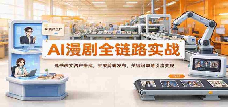 AI助力漫剧制作全流程解析:从选材改编到资源构建,再到剪辑发布与关键词推广变现-有道网创