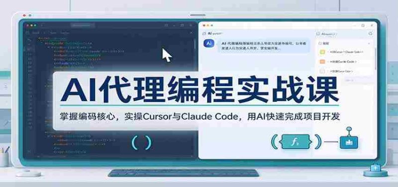 AI编程助手实战教程:深入编码精髓,实战Cursor与Claude Code,借助AI高效推进项目构建-有道网创