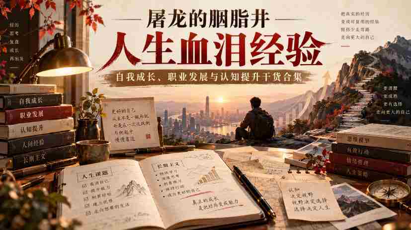 屠龙的胭脂井人生血泪经验|自我成长、职业发展与认知提升干货合集【文档】