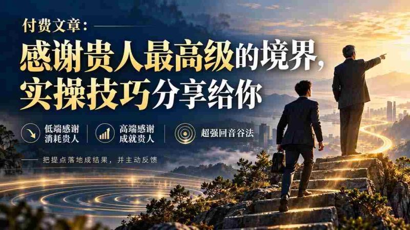 感恩贵人,领略最高境界:揭秘实用技巧分享攻略-有道网创