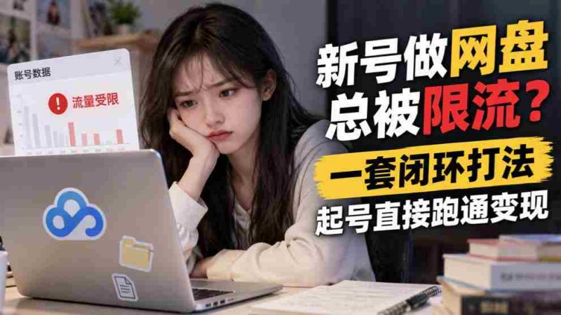 突破网盘限流困境,掌握高效闭环策略,轻松起号实现盈利-有道网创