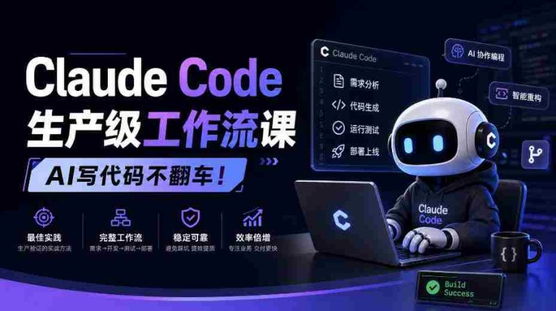AI编程新篇章,Claude Code打造无故障工作流教程【独家中英双语呈现-有道网创