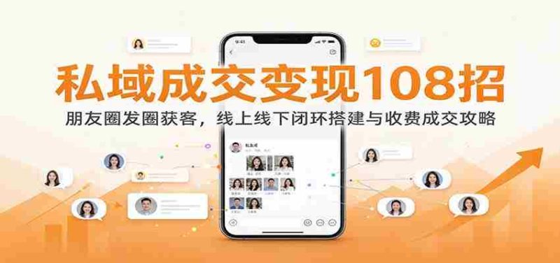 揭秘108种私域变现技巧:朋友圈引流攻略,线上线下闭环构建与盈利策略-有道网创